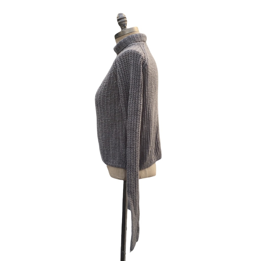 Cheap Monday Crop Gray Haze Knit Long Sleeve Sweater S 1231 - Picture 4 of 6